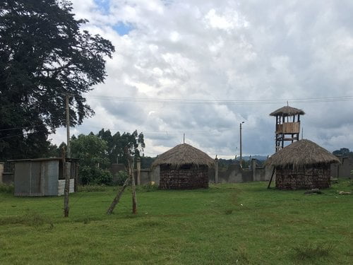 Recreated emergency village at Karatina University