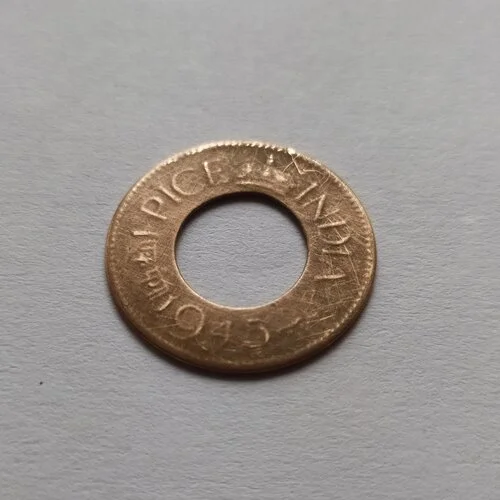 One of Shreya’s most prized possessions - a coin issued by British Government in 1945 which she inherited from her grandmother. Credit: Shreya Sharma.