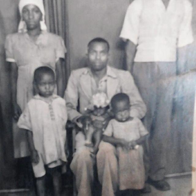 Figure 1:&nbsp;My grandfather holding my dad who was a few months old. Standing beside is my grandmother and in front is my Uncle Stephen and Aunty Lucy.