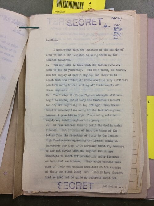 A document held in the UK archives (Copy)